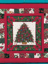 Button Ornaments Advent Wall Quilt