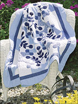 Blue Floral Lap Quilt
